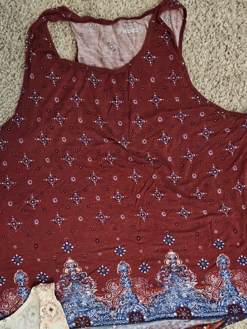 Mudd Racerback Patterned Tank Tops Set Indie Boho - Picture 5 of 16